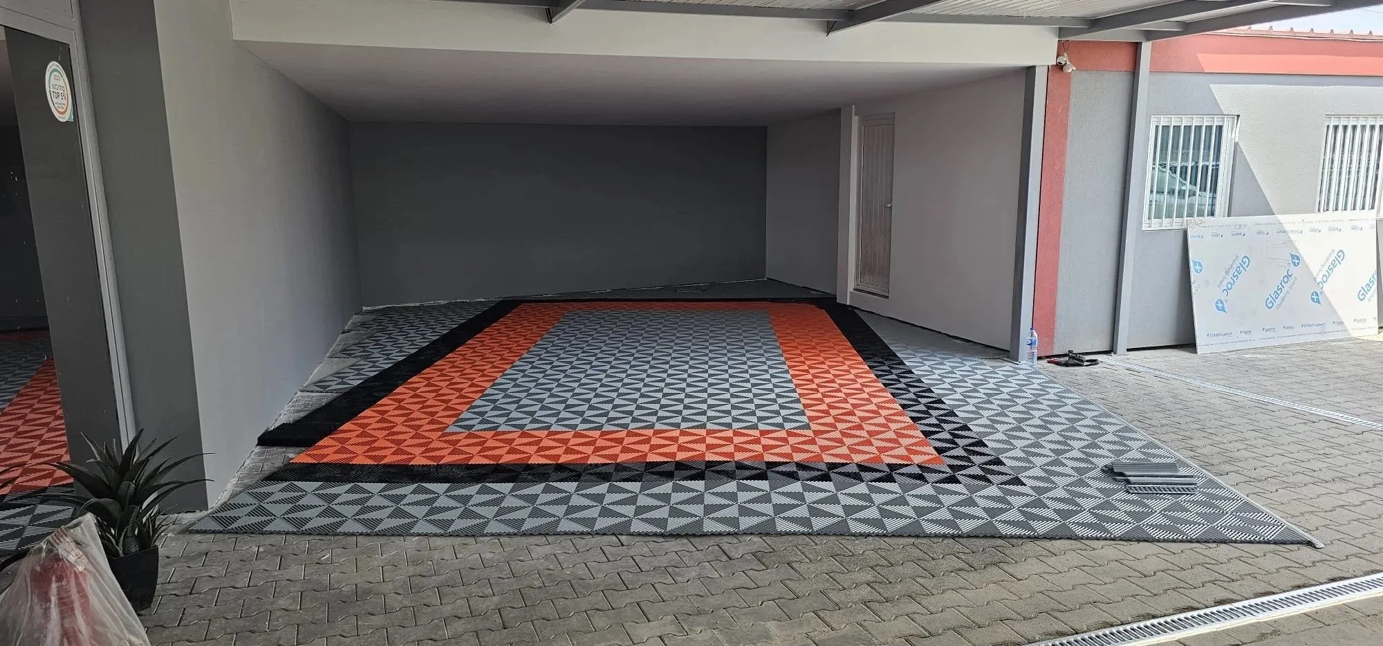 Garage floor system