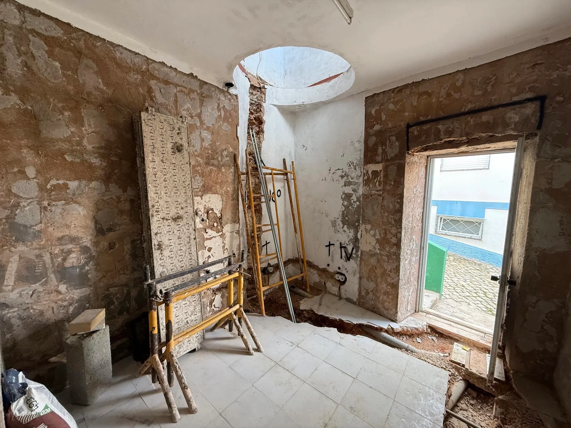 Restoring a stone house